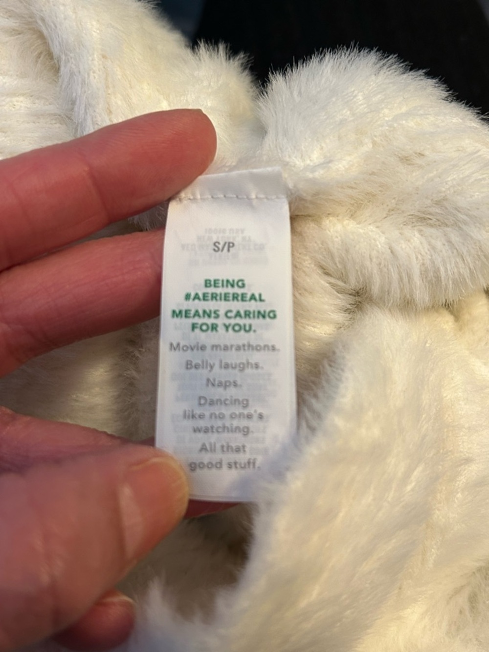 NWOT Aerie Fluffy-4-Ever Reversible Sweater - Sz S - Picture 9 of 10